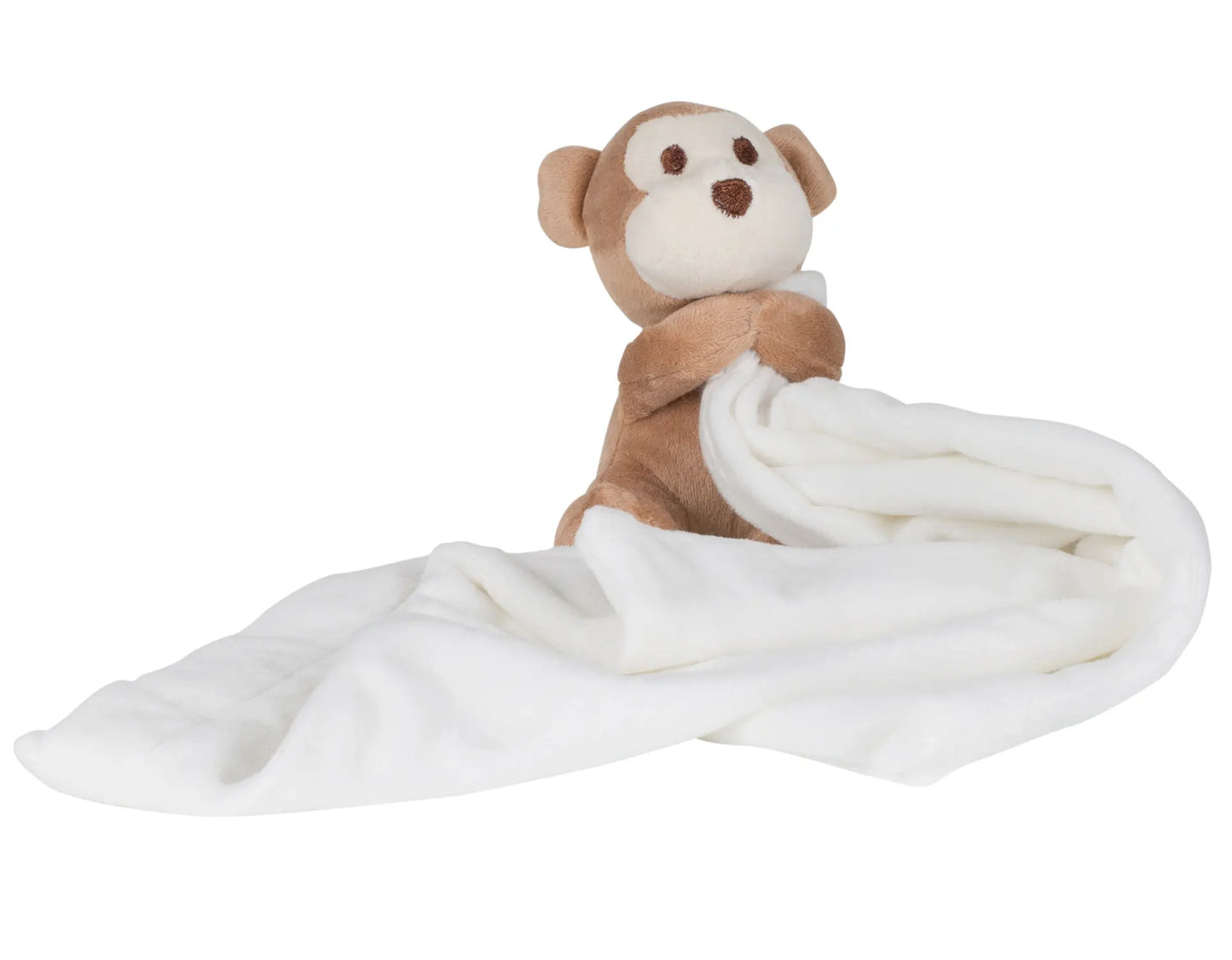 Embroidered Personalised Cream Monkey Comforter