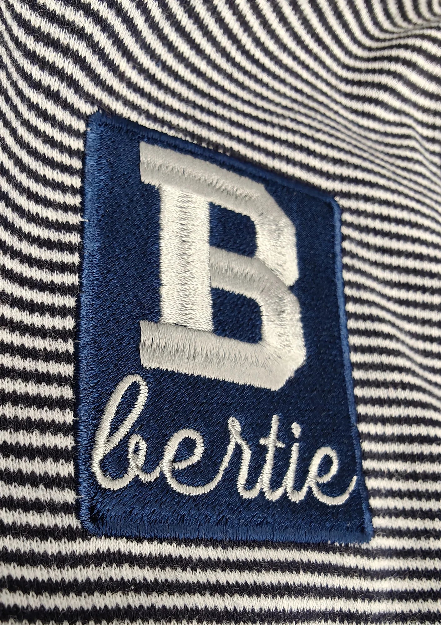 Personalised Embroidered Baby Stripy Hoodie