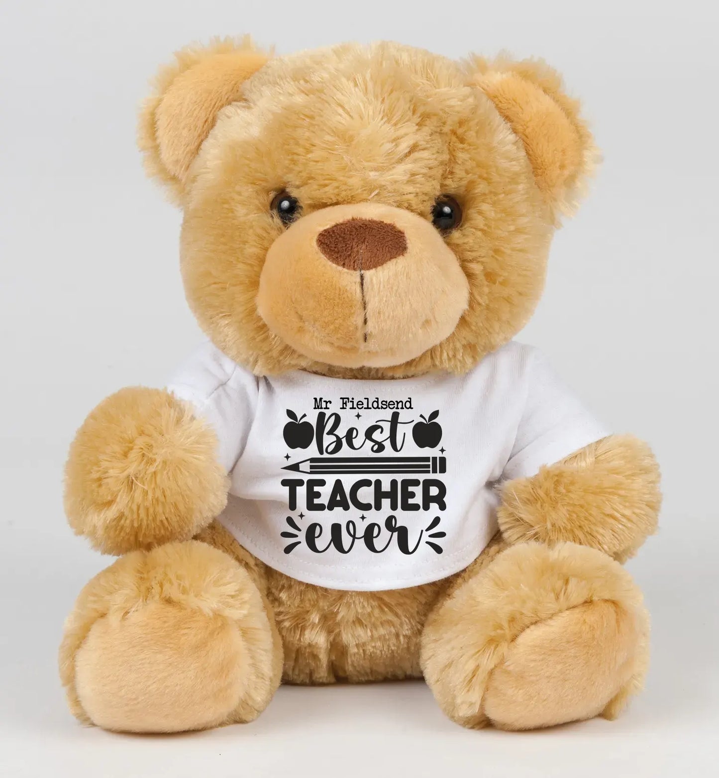 Teachers Leavers Present Personalised Bear in a T-Shirt