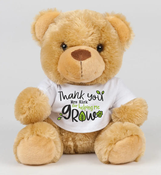 Teachers Leavers Present Personalised Bear in a T-Shirt