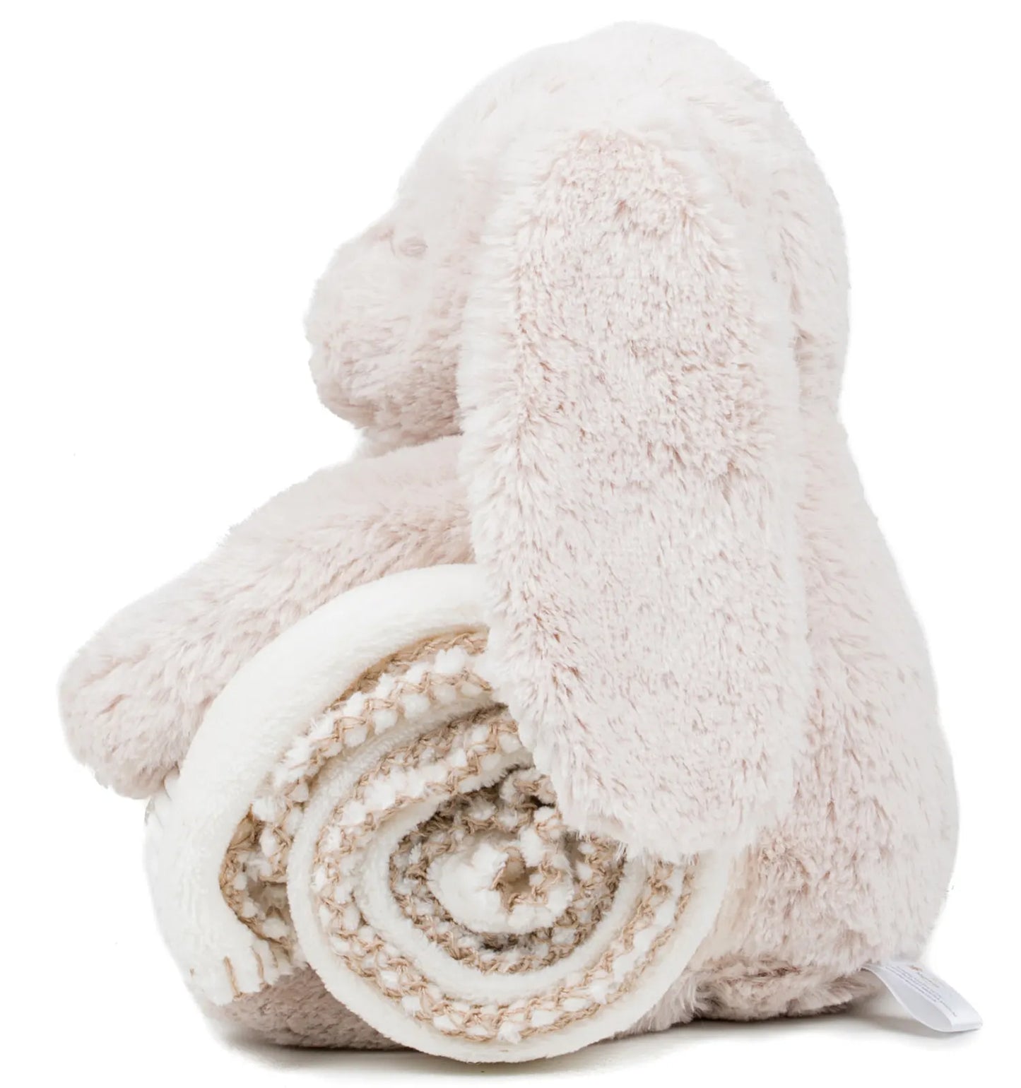 Personalised Embroidered Rabbit Holding a Blanket